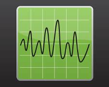 the signal is a wavy line that goes up and down in an uneven pattern